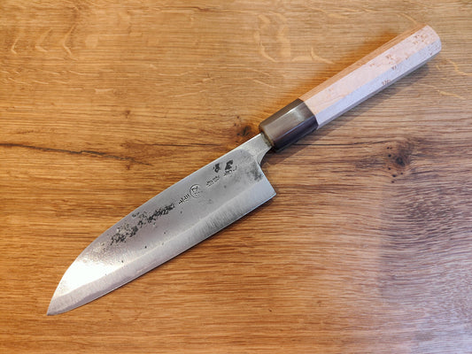 160mm Japanese Blue no2 Steel Santoku
