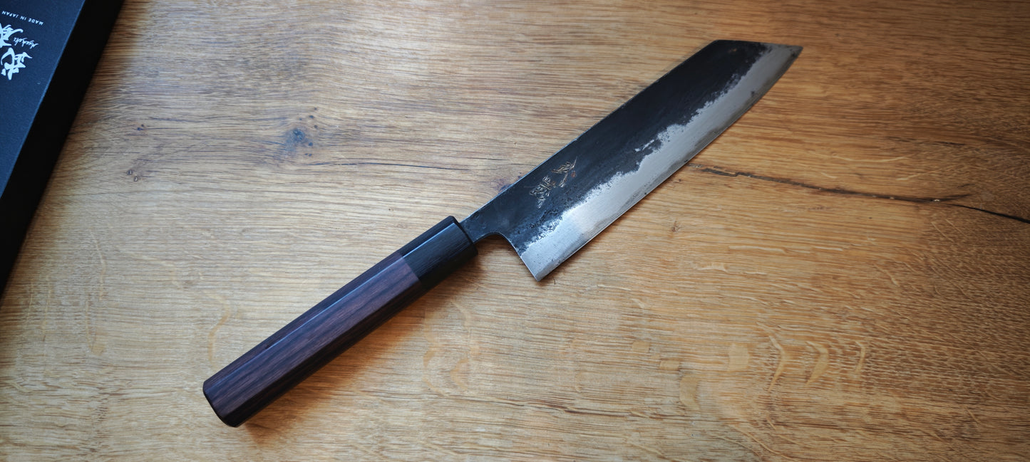 180mm Japanese Blue Steel No1 Santoku