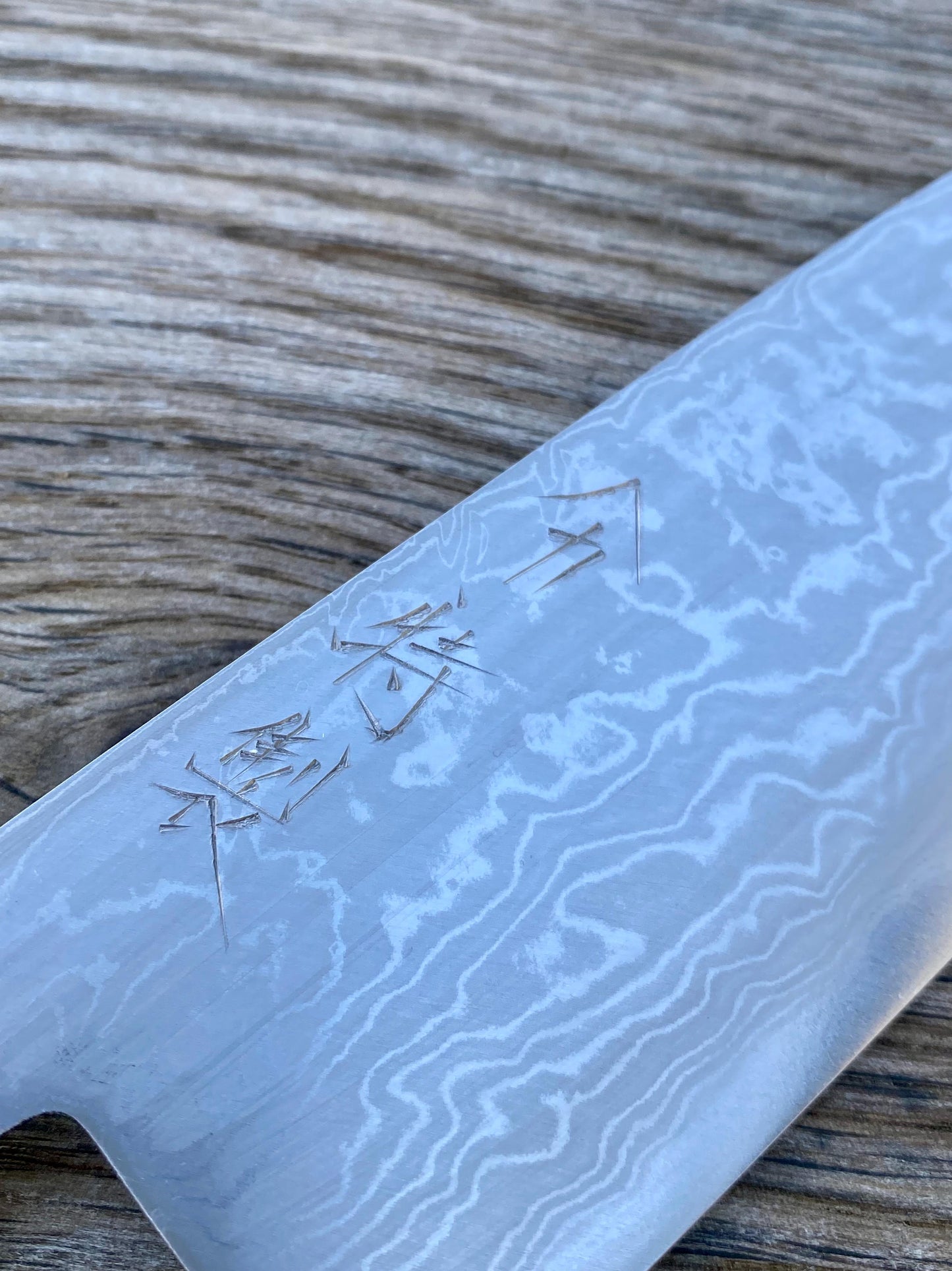 170mm Japanese Blue no2 steel Santoku