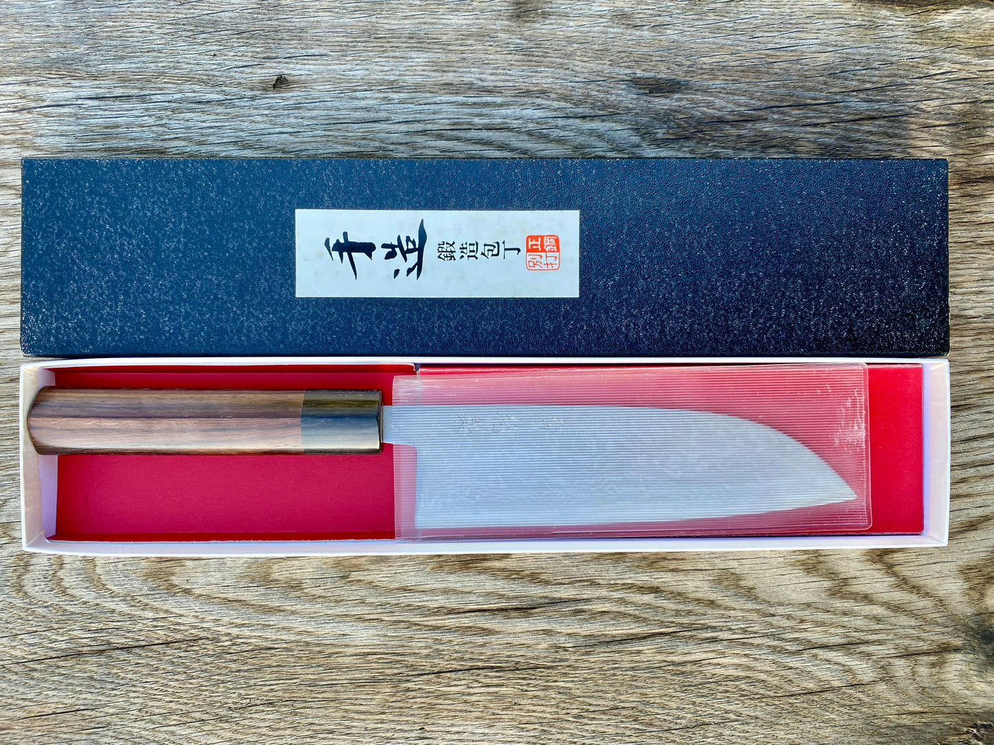 170mm Japanese Blue no2 steel Santoku