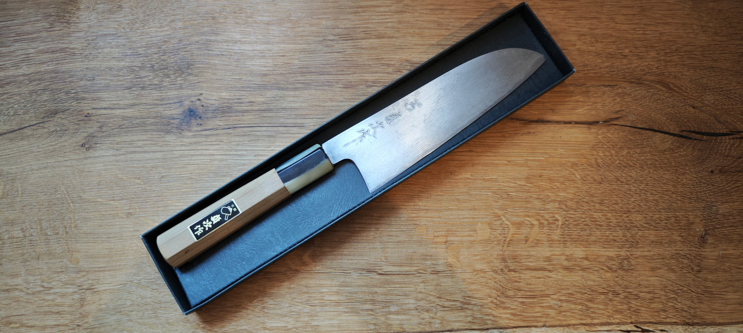 175mm Japanese Blue Steel Santoku