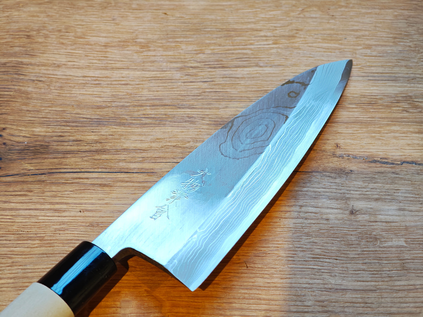 180mm Japanese Damascus white no2 steel Deba