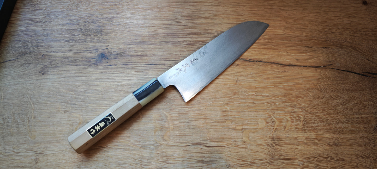 175mm Japanese Blue Steel Santoku
