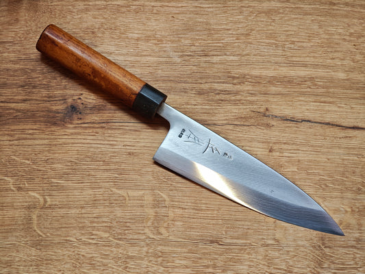 190mm Masamoto Sohonten white no2 Japanese Deba