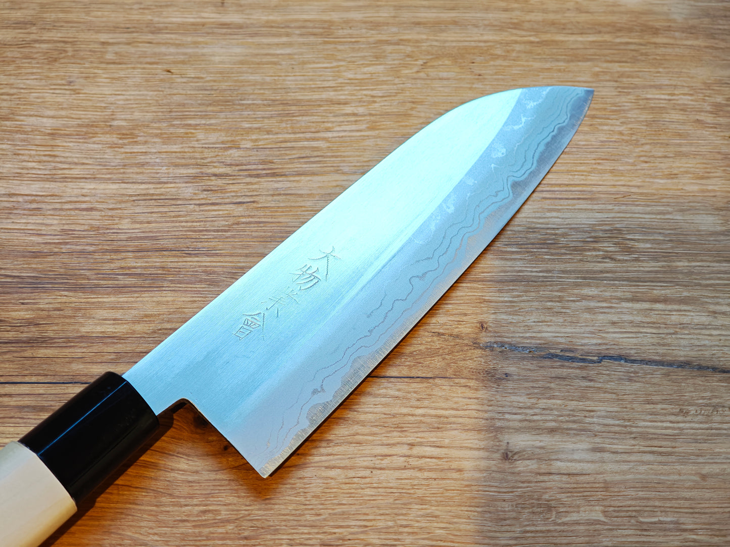 170mm Japanese Damascus white no 2 steel Santoku